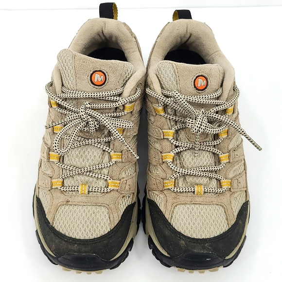 Merrell Shoes Merrell 75 Taupe Brown Black Gold Hiking Shoes Vibram